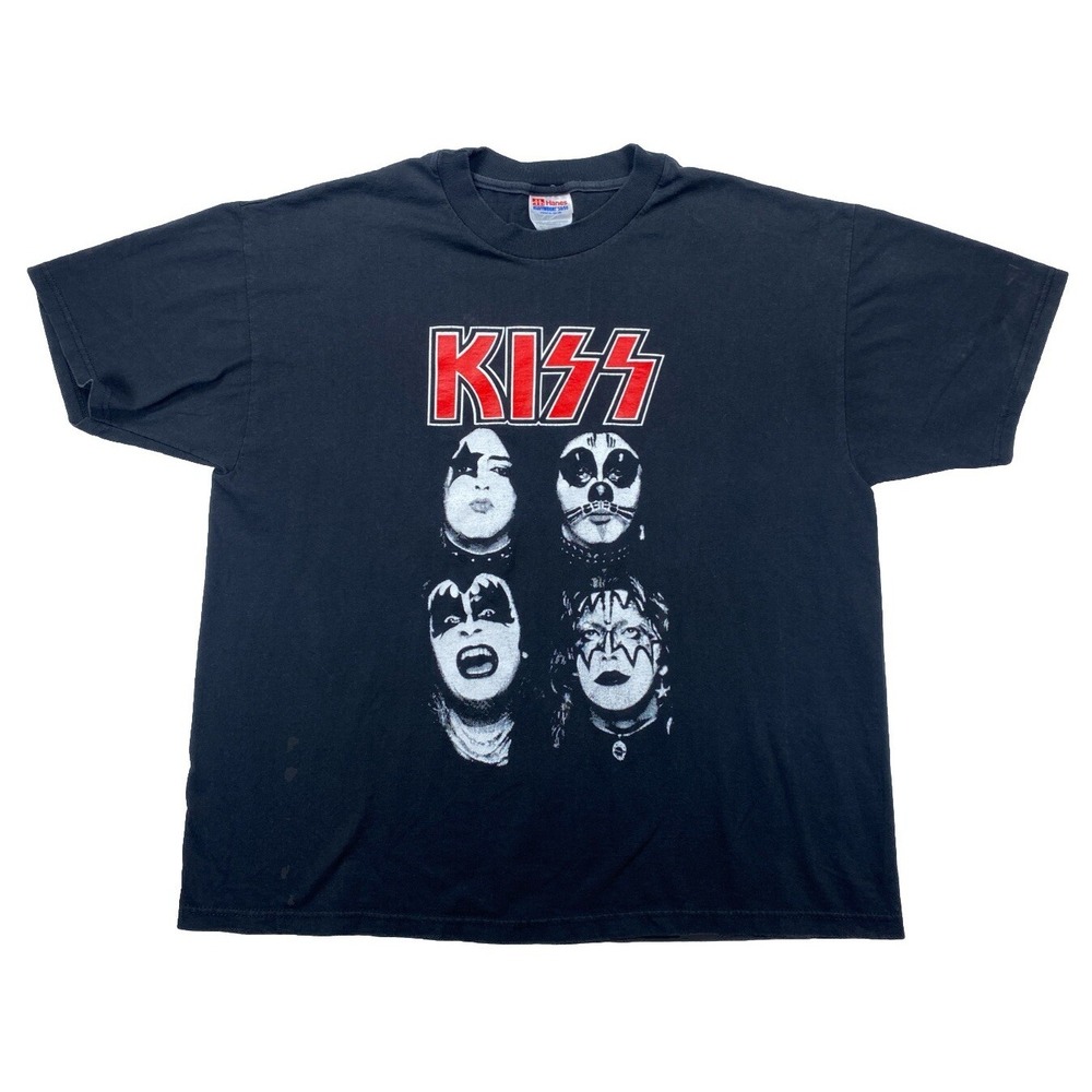 Kiss Band Adult XL Outtake Pose T-Shirt Black